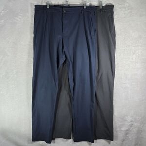 Lululemon ABC Trousers Lot of 2 Pants Men Size 36x34 Warpstreme Chinos Gray Blue